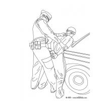 Police officer coloring pages