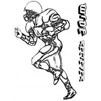 Football player coloring pages