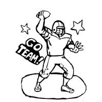 Football player coloring pages