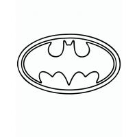 Batman logo coloring pages