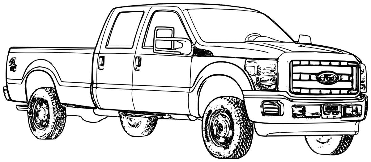 Ford Trucks Coloring Pages