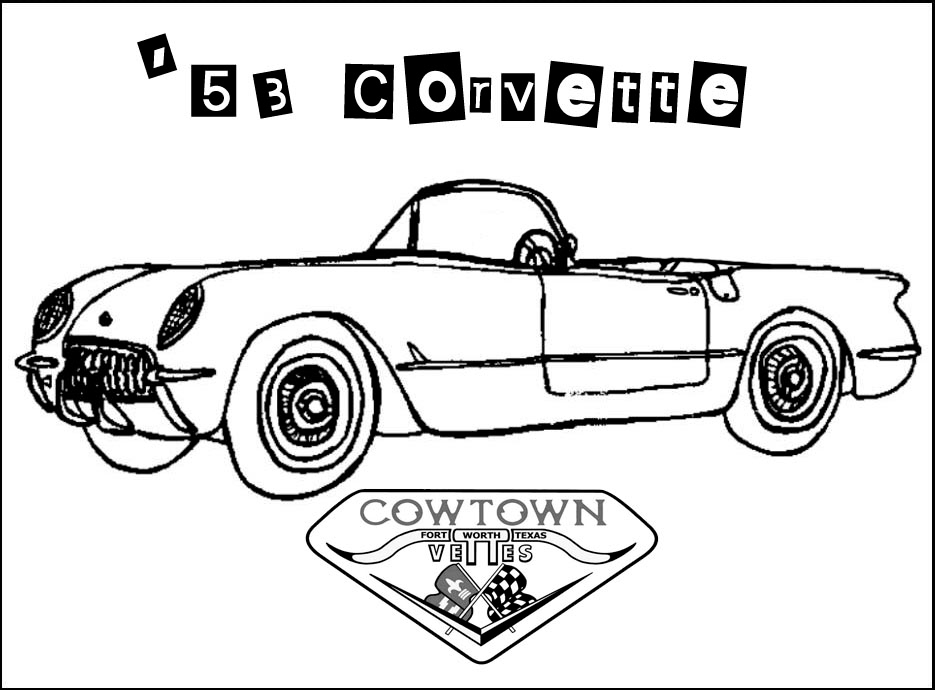 Corvette coloring pages