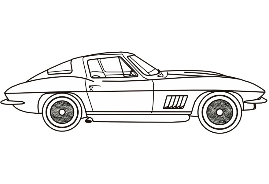Corvette Coloring Pages Printable