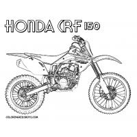 Motocross coloring pages
