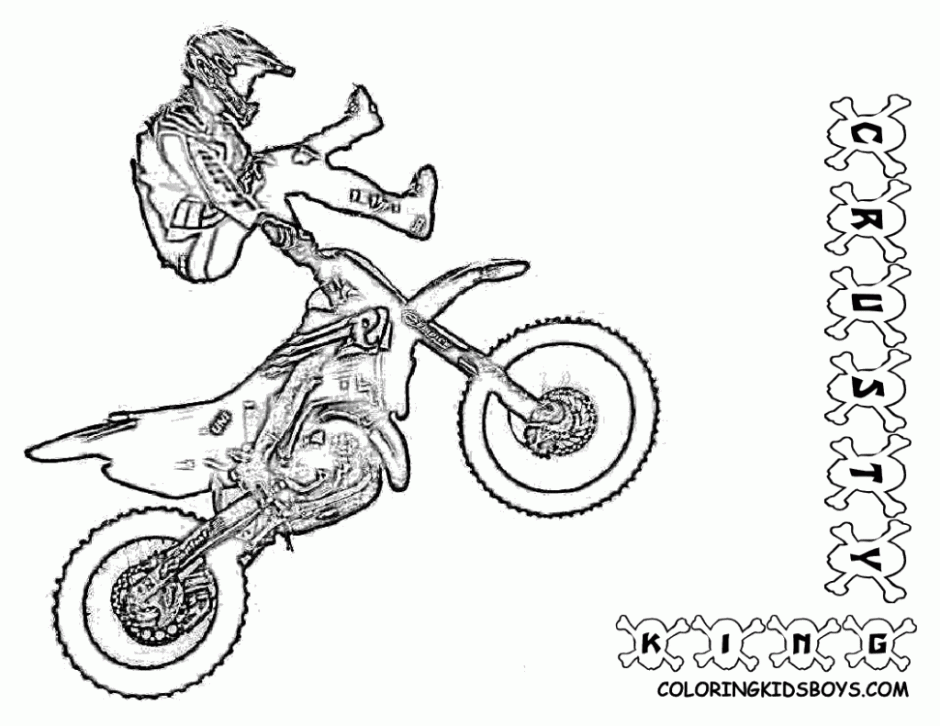 motocross coloring pages