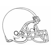 Football helmet coloring pages