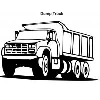 Dump truck coloring pages