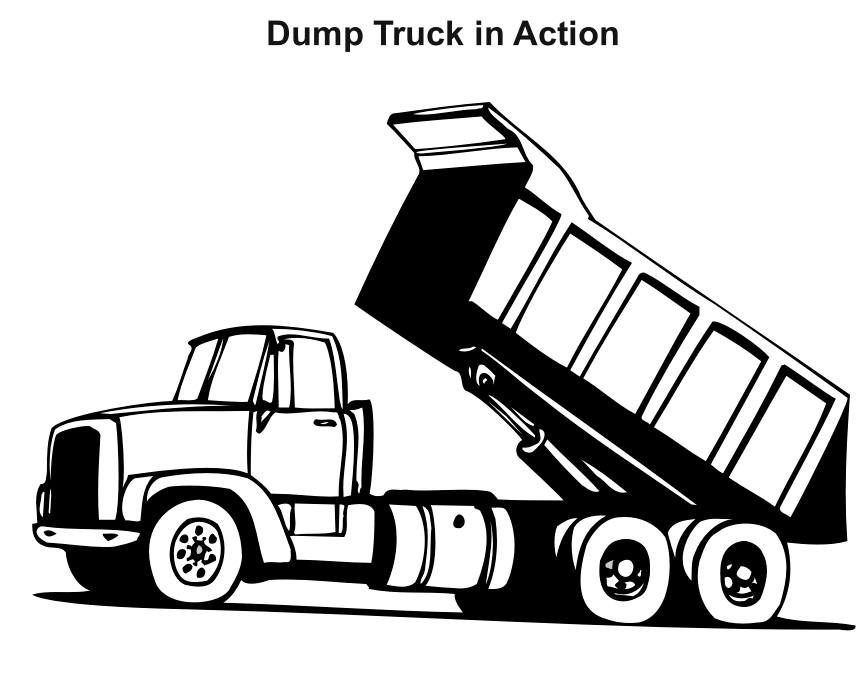 40 best ideas for coloring Printable Dump Truck Coloring Pages