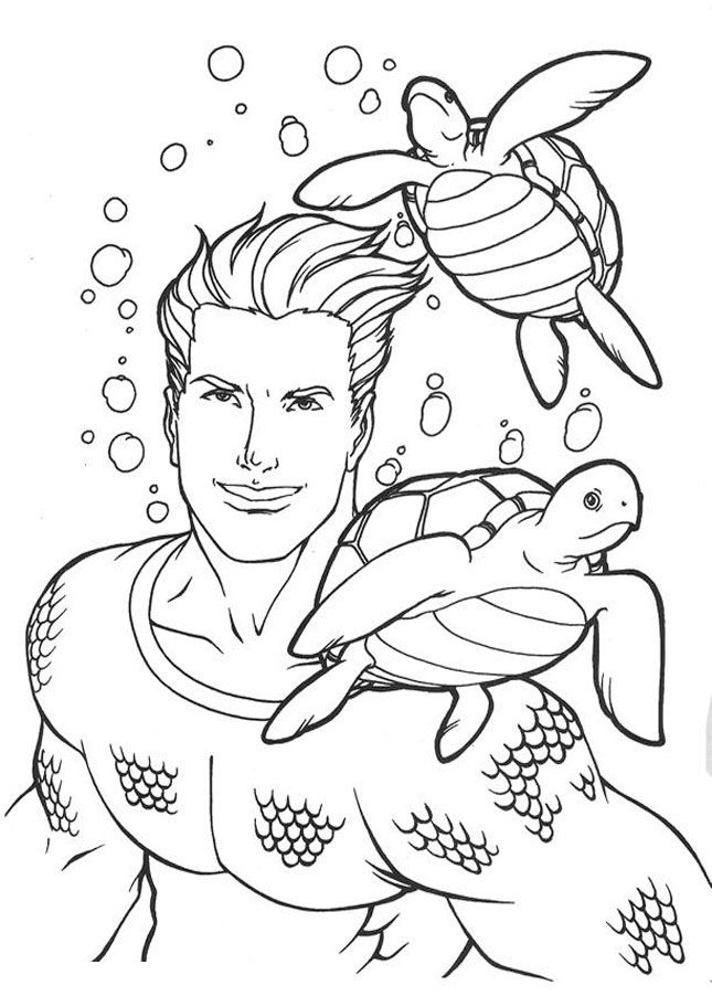 Ausmalbild Aquaman