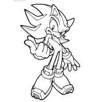 Shadow the hedgehog coloring pages