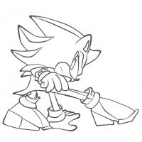 Shadow the hedgehog coloring pages