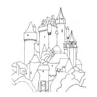 Castles and knights coloring pages