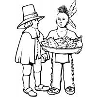 Native american boy coloring pages