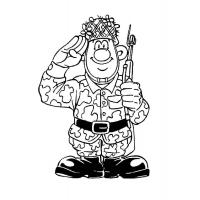 Soldier coloring pages