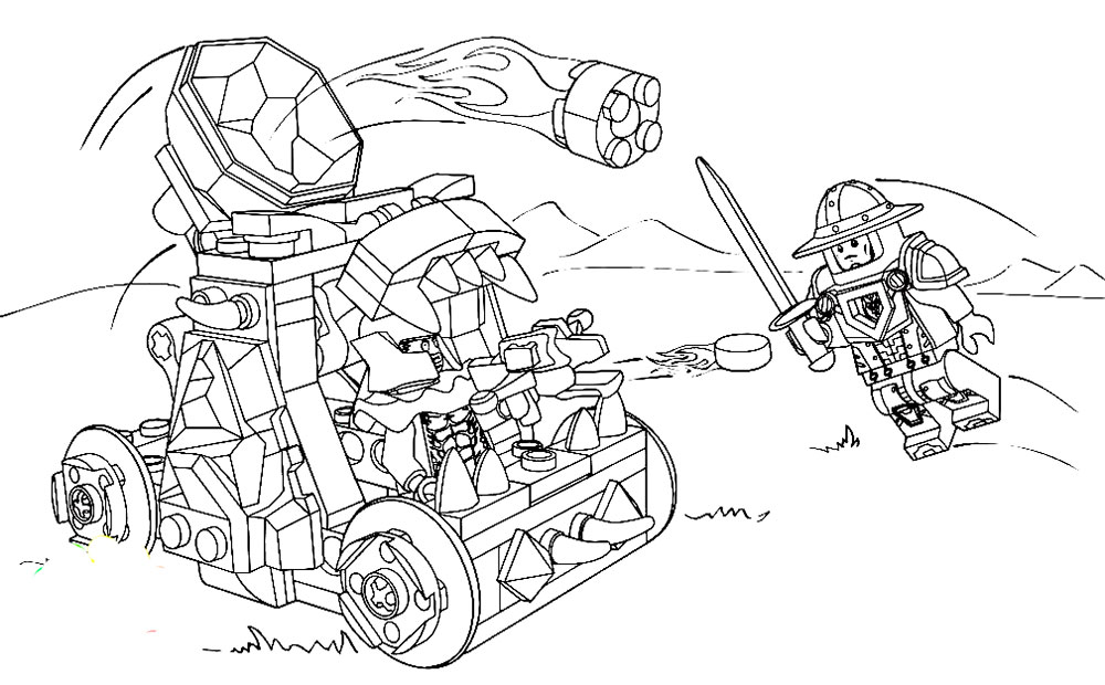 lego nexo knights coloring pages