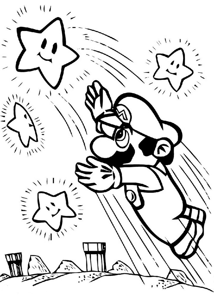 Super Mario Bros Coloring Pages