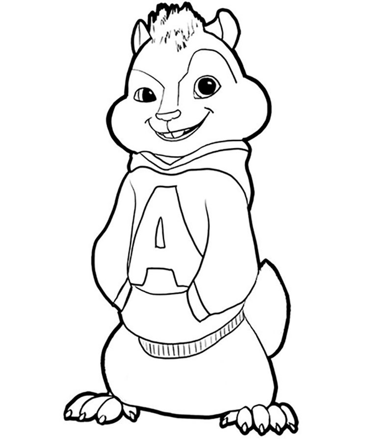 Download Alvin and the chipmunks coloring pages