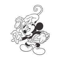 Mickey and Minnie mouse coloring pages