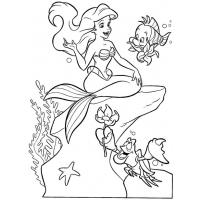 The little mermaid coloring pages