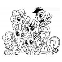 Ponyville coloring pages