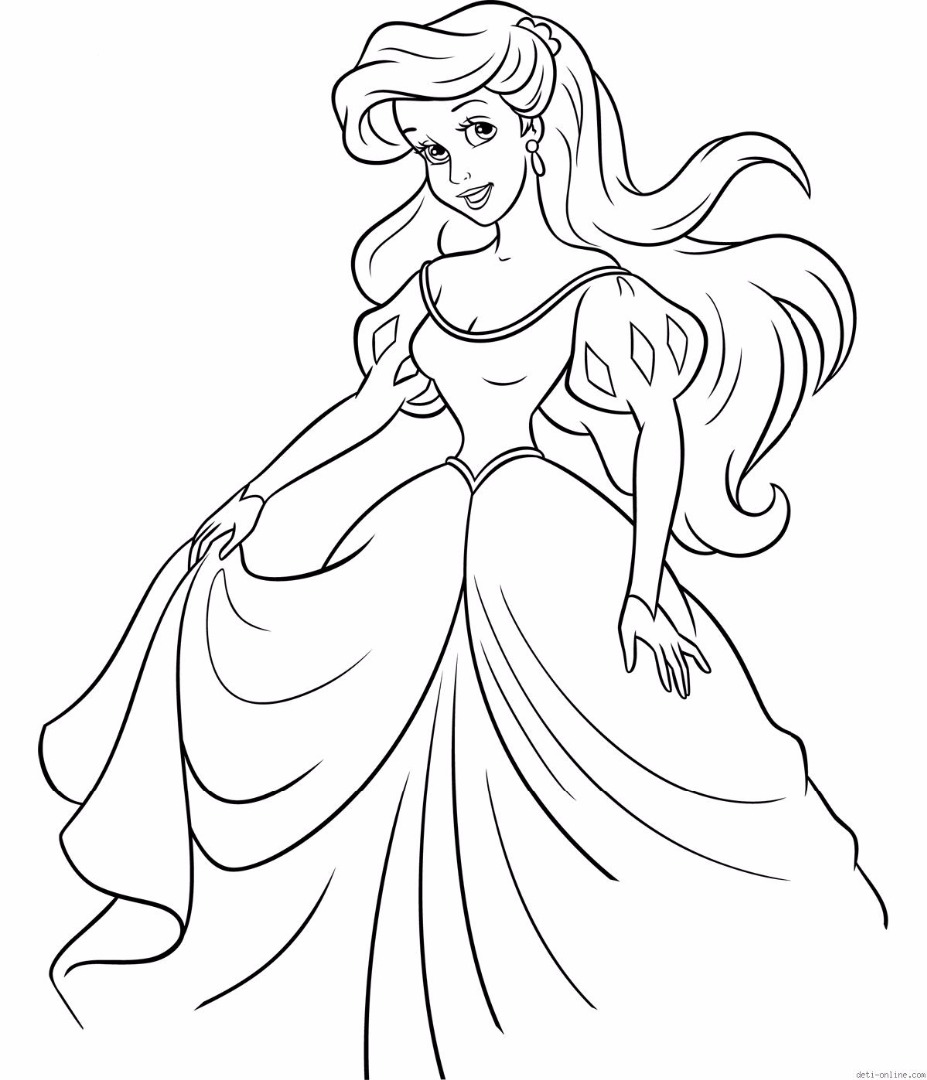 Ariel The Little Mermaid Coloring Pages