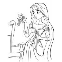 Rapunzel coloring pages
