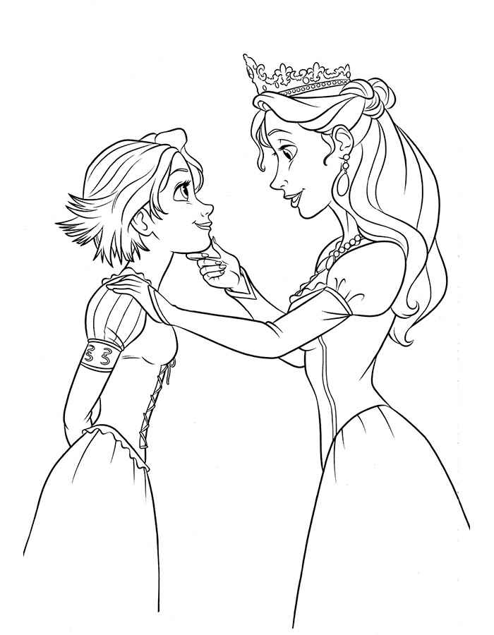 Rapunzel Coloring Pages