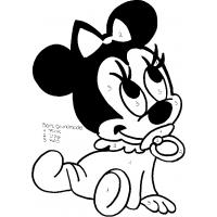 Baby minnie mouse coloring pages