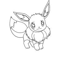Eevee coloring pages