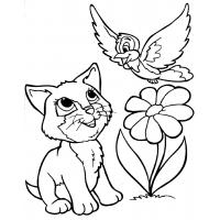 Cartoon animal coloring pages
