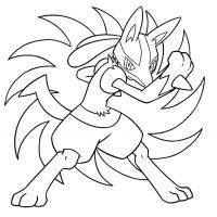 Lucario coloring pages