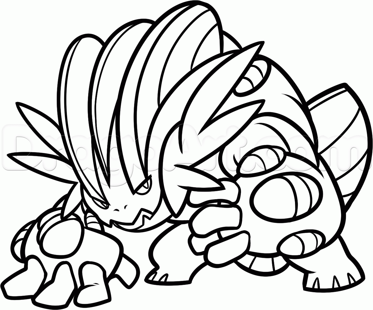 pokemon swampert coloring pages2
