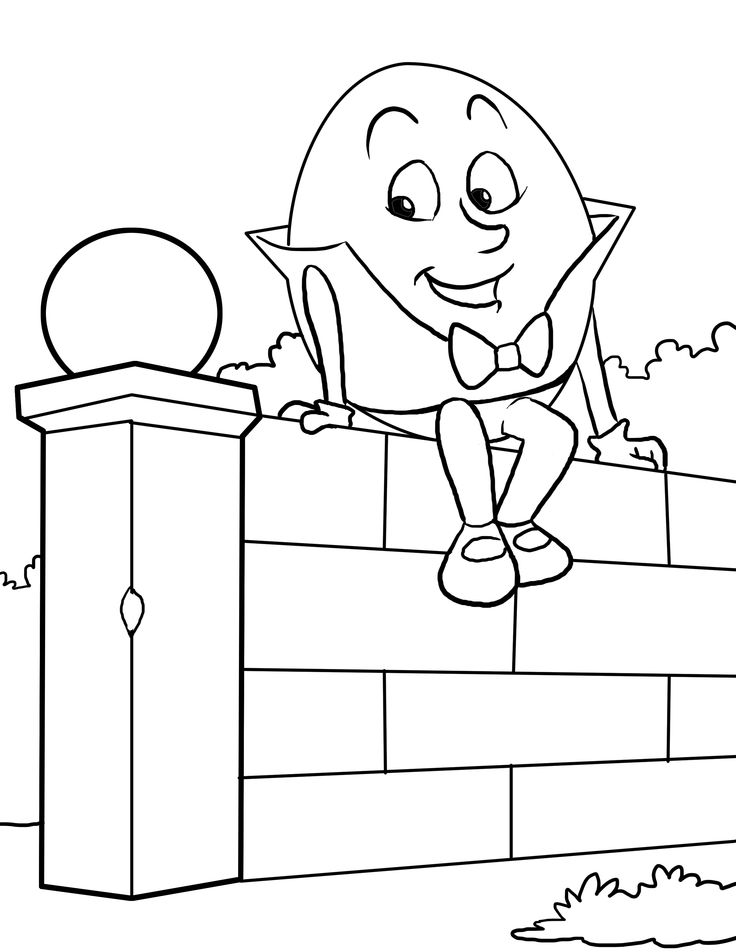 Download Humpty dumpty coloring pages