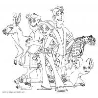 Wild kratts coloring pages