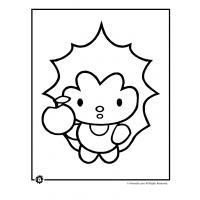 Anime animals coloring pages