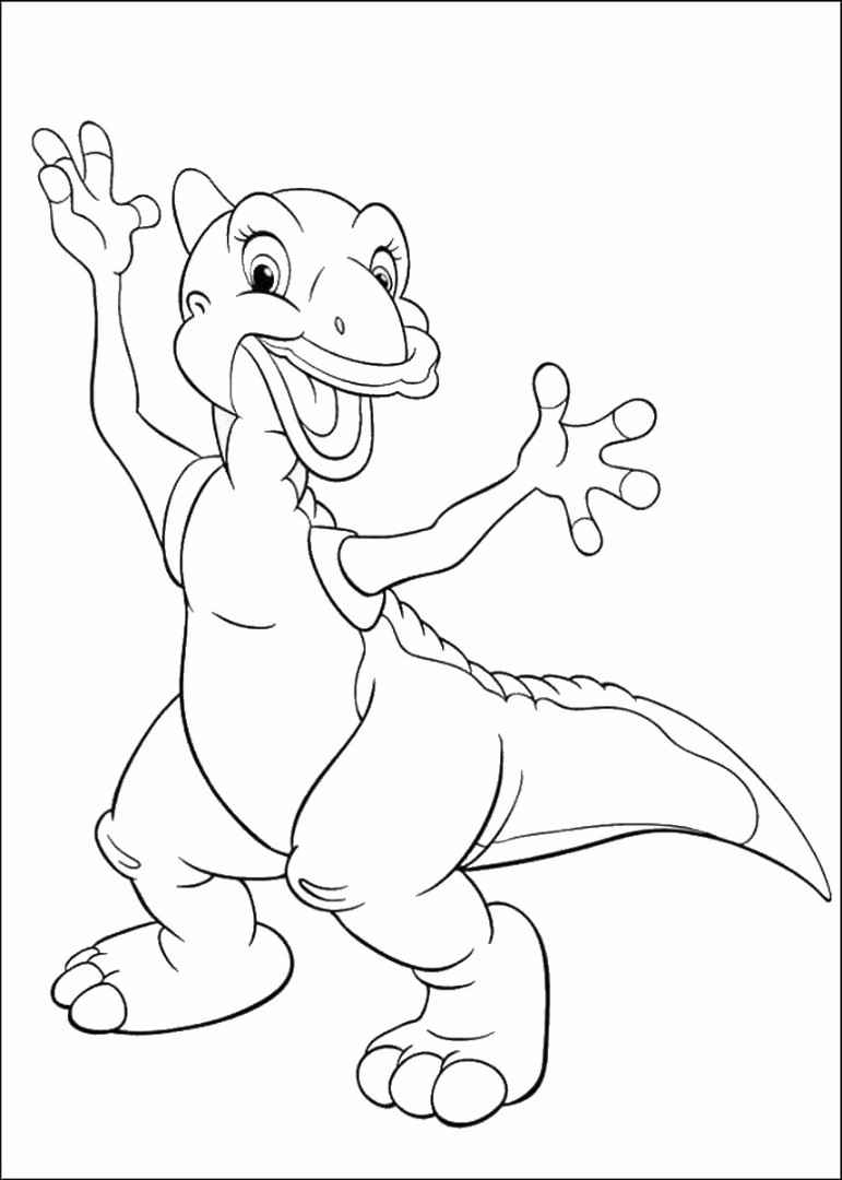 Land before time coloring pages