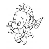 Flounder coloring pages