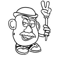 Mr potato head coloring pages