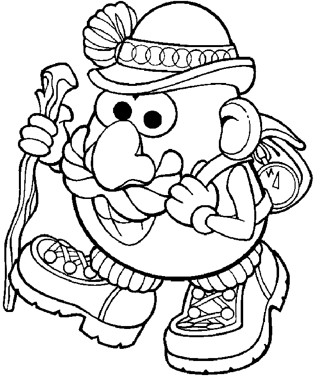 Download Mr potato head coloring pages