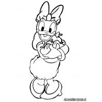 Daisy duck coloring pages