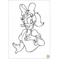 Daisy duck coloring pages