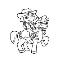 Dora and boots coloring pages