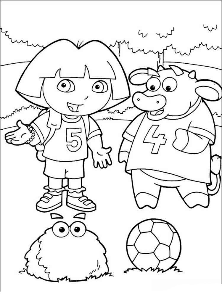 Download Dora and boots coloring pages