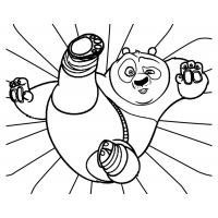Kung fu panda coloring pages