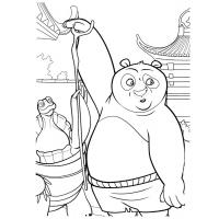 Kung fu panda coloring pages