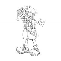 Kingdom hearts coloring pages