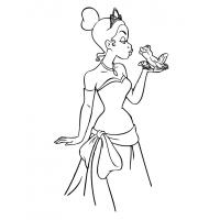 Princess and the frog coloring pages