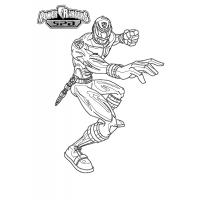Red power rangers coloring pages