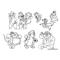 Chip and dale coloring pages