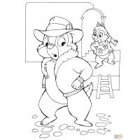 Chip and dale coloring pages